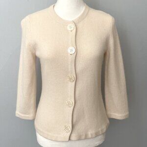 Banana Republic Cream Angora Cardigan Sweater Women's S